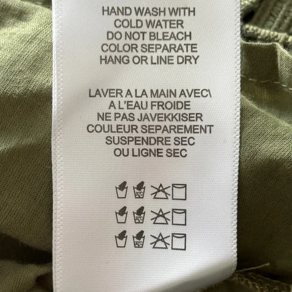 Anthropologie Eri + Ali Olive Ruffled Eyelet Lace Tank Top XS Cottagecore Boho - Picture 8 of 11